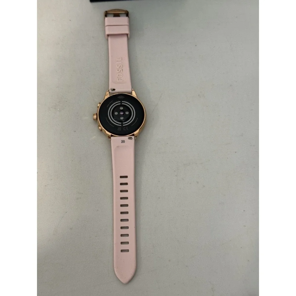 Fossil Gen 6 Smartwatch FTW4071 Rose Gold Pink 42mm Women Wear OS GPS Excellent